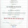 Doctorat Biologie 2001